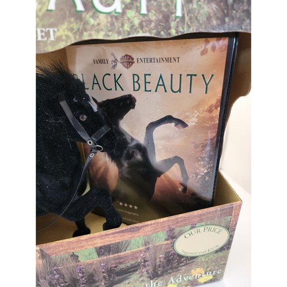 Applause WARNER BROS. BLACK BEAUTY PLAY HORSE & VHS Video GIFT SET NEW IN BOX - Picture 4 of 10